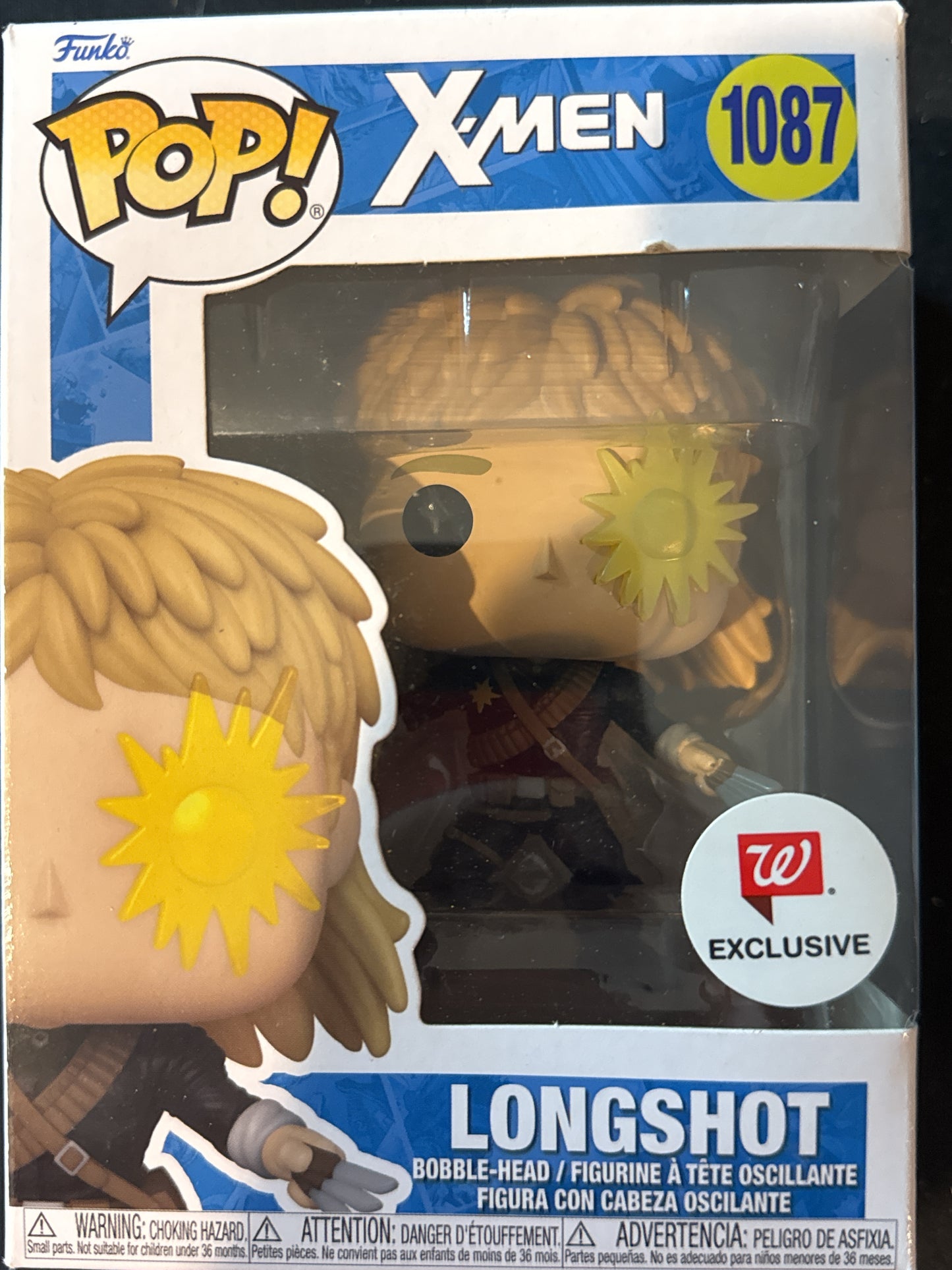 Funko Pop! X-Men Longshot Bobble Head #1087 New in Box