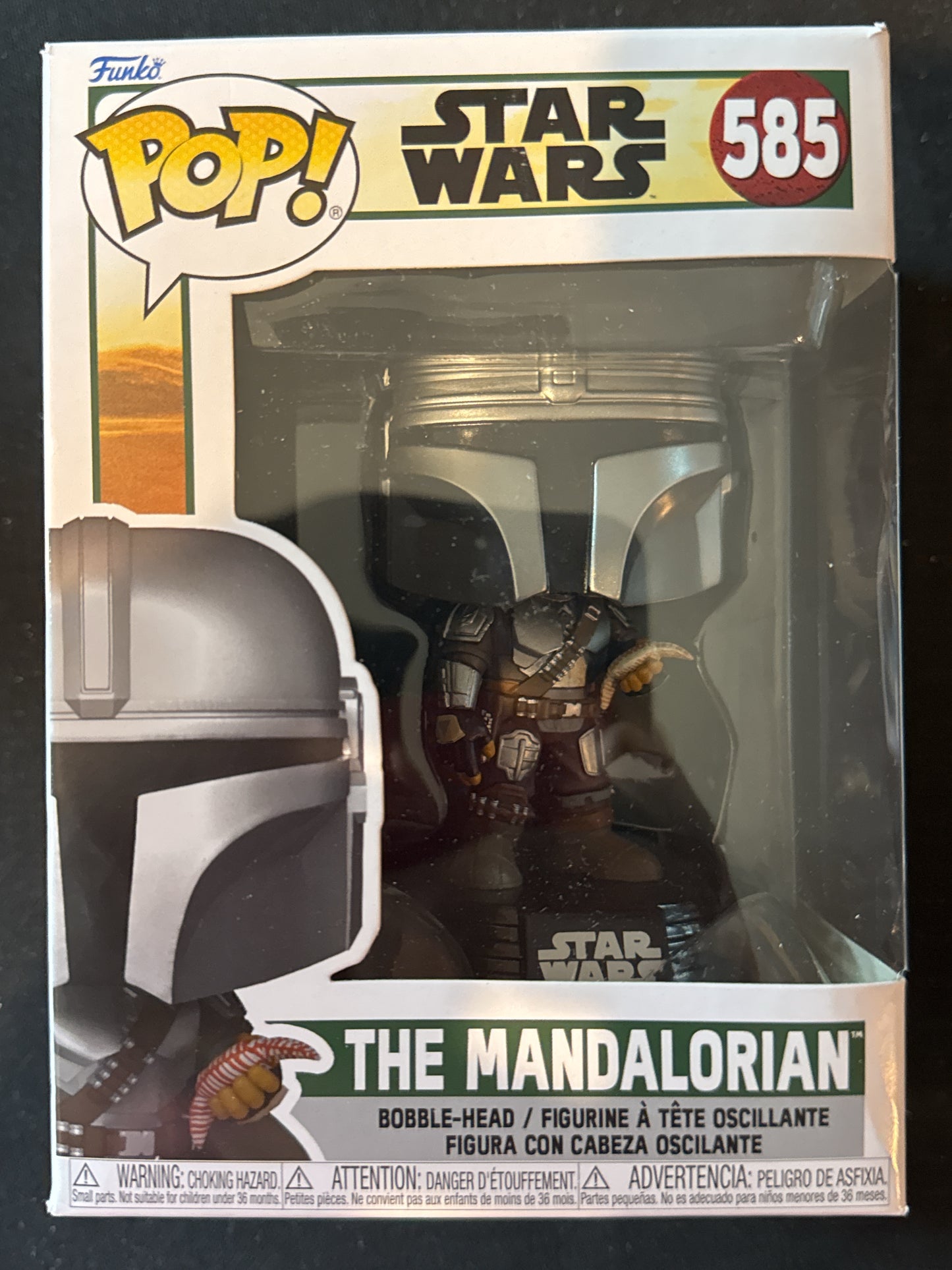 Funko Pop! Disney Star Wars The Mandalorian Bobble Head #585 New in Box
