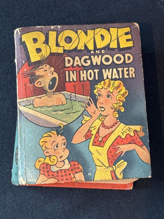 Rare Antique Blondie and Dagwood In Hot Water Big Little Book Vintage 1946
