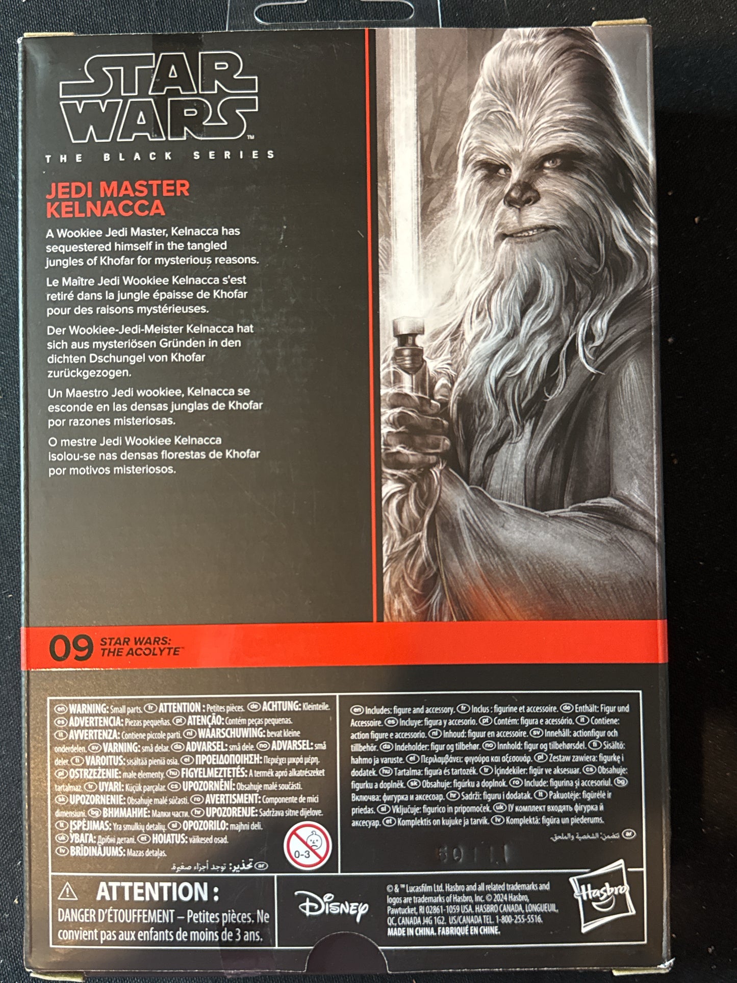 Disney Star Wars The Black Series The Acolyte Jedi Master Kelnacca New in Box