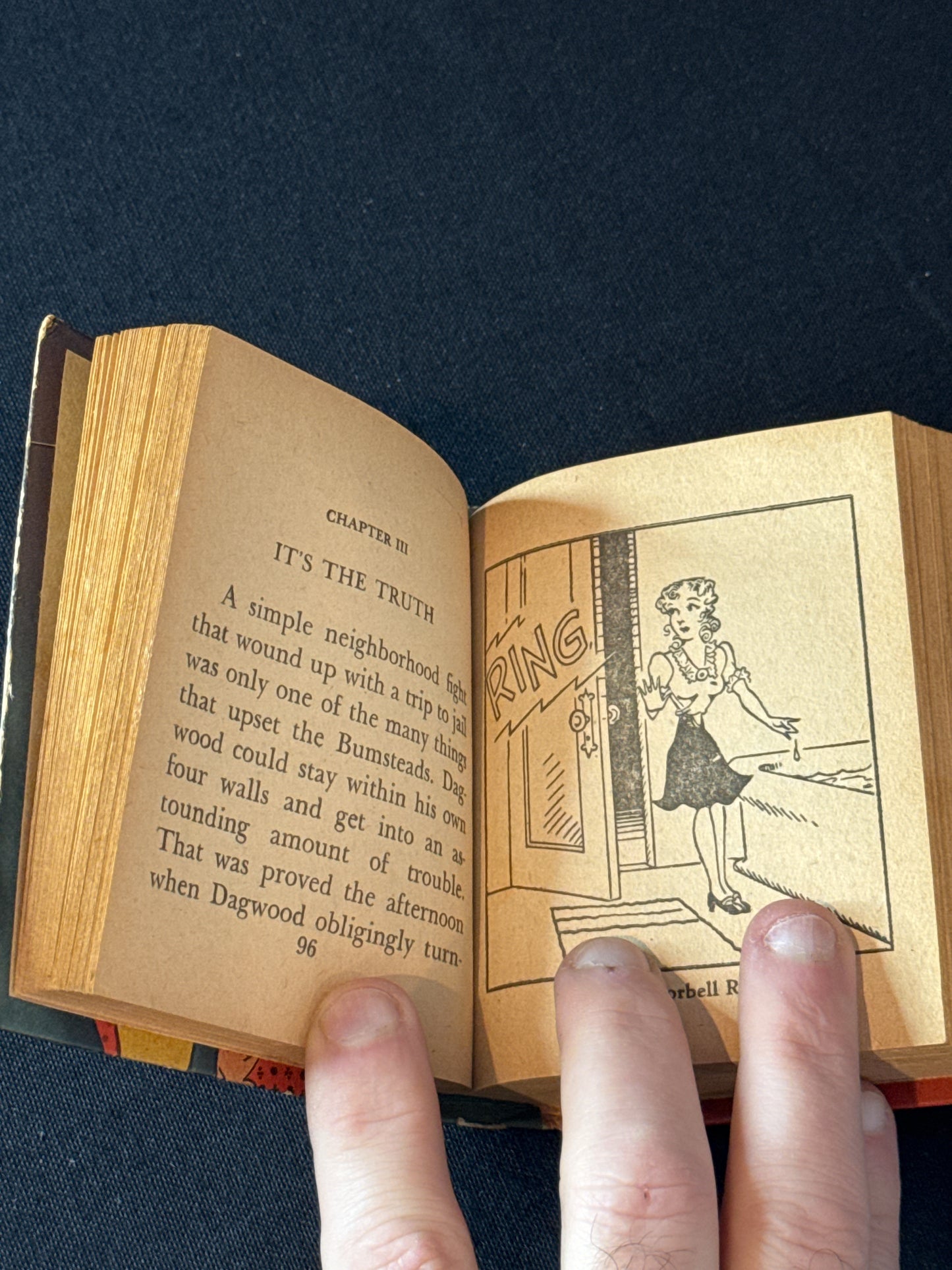 Rare Antique Blondie and Dagwood In Hot Water Big Little Book Vintage 1946