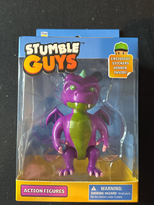 Stumble Guys Action Figure 4.5" Tall Purple Dragon New in Box