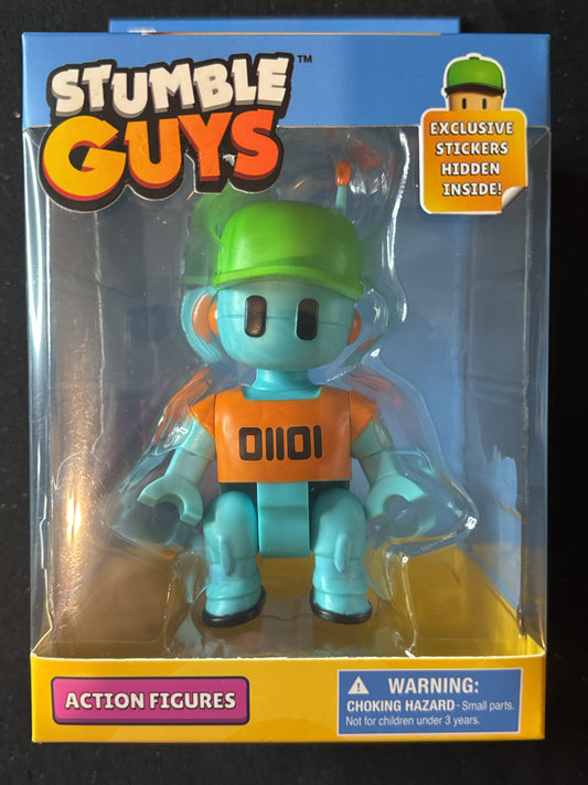 Stumble Guys Action Figure 4.5" Tall Blue Robot New in Box