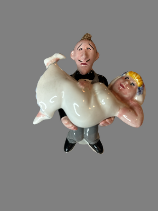 Clay Art Collectible Salt and Pepper Shakers Happily Ever After #7340