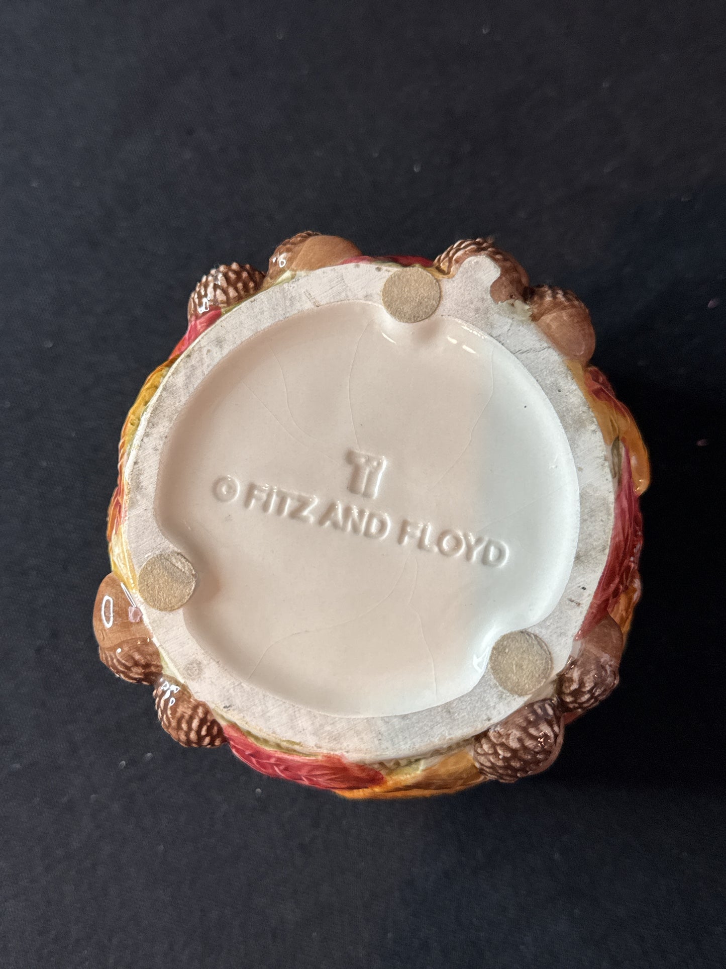 Fitz & Floyd Woodland Tree Stump Votive Candle or Wax Oil Warmer 3" High x 4" Wide