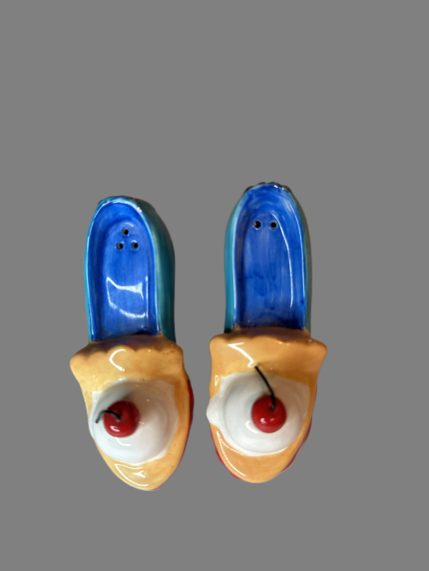 Peleman's Design for Vandor Ice Cream Sundae Shoes Salt and Pepper Shakers