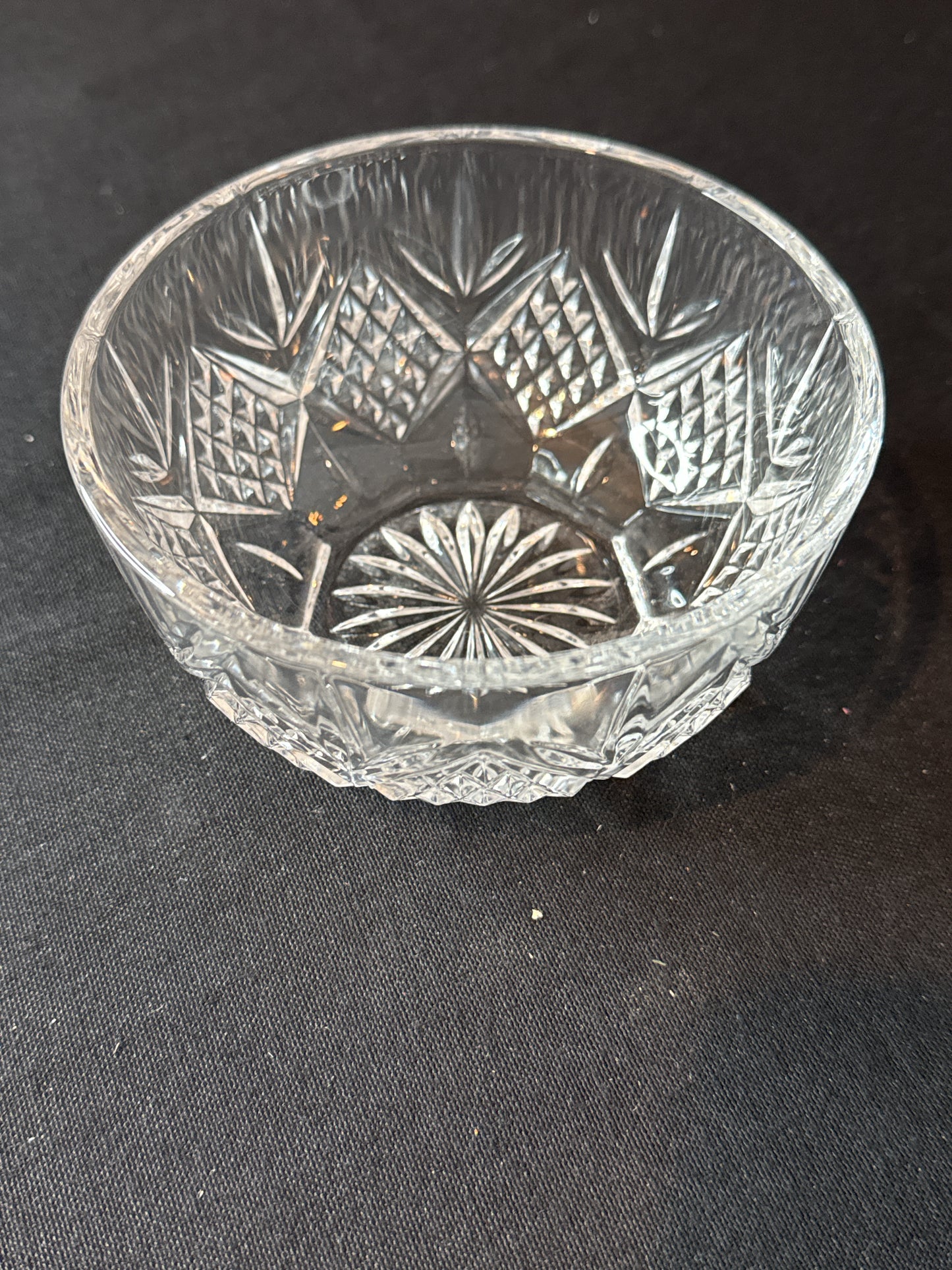 Vintage Crystal D'Arques Lidded Candy Dish Crafted in France 24% Genuine Lead Crystal