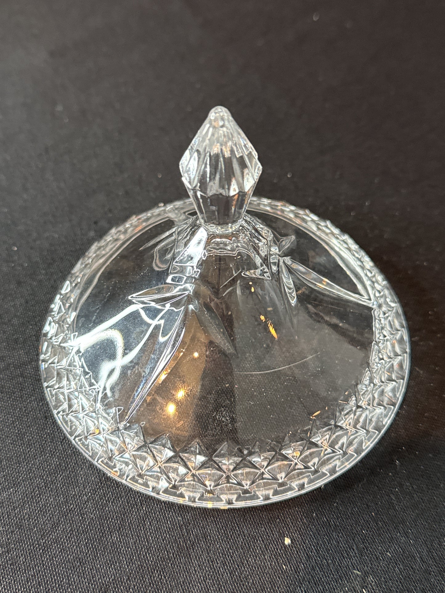 Vintage Crystal D'Arques Lidded Candy Dish Crafted in France 24% Genuine Lead Crystal