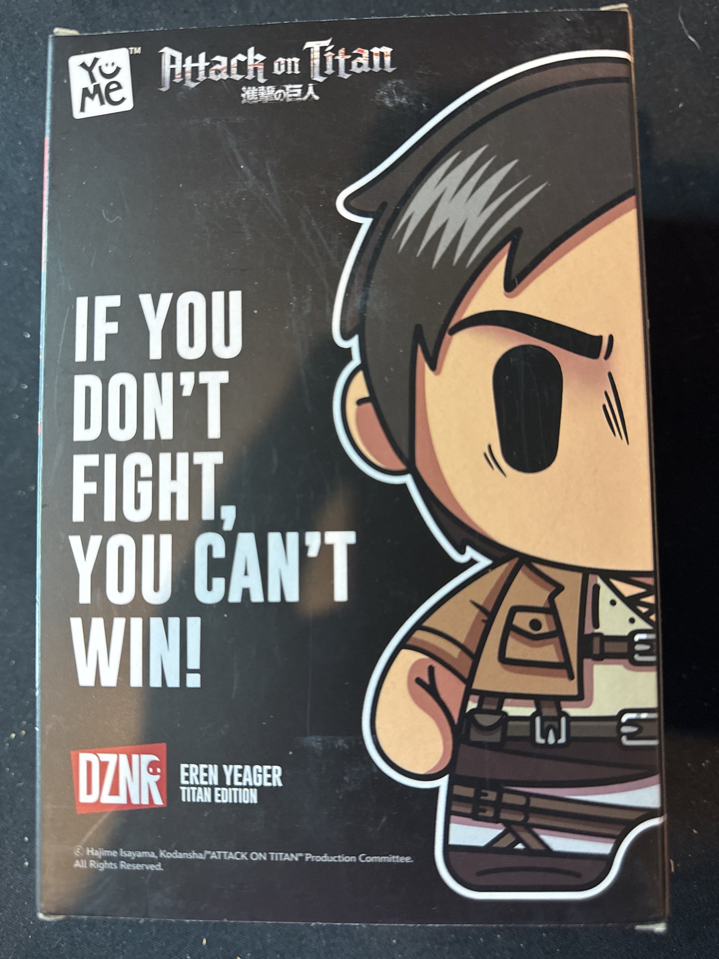 YuMe Attack on Titan 7" DZNR Collectible Plush Eren Yeager Titan Edition #29 New in Box