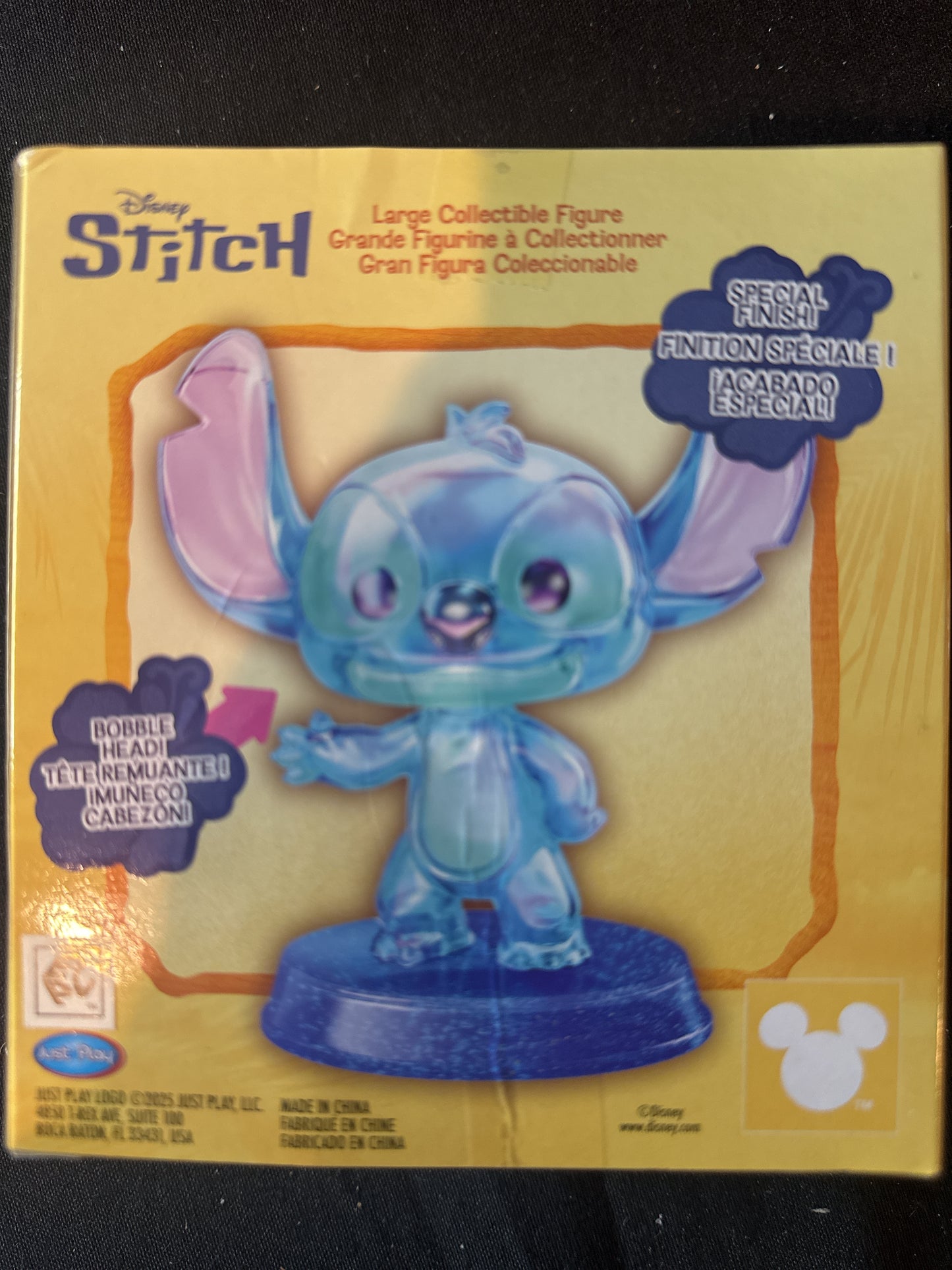 Disney Stitch Large Collectible Figure Bobble Head New in Box