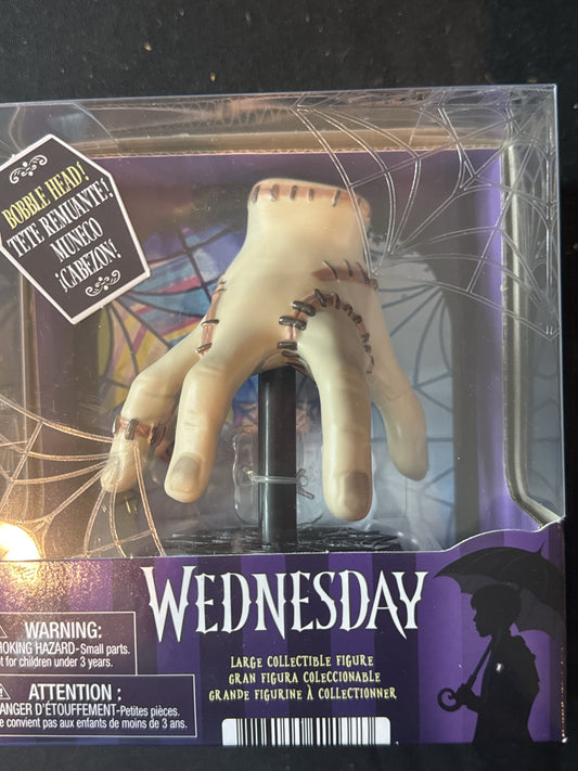 Wednesday Large Collectible Figure Thing Bobble Head (Hand) New in Box