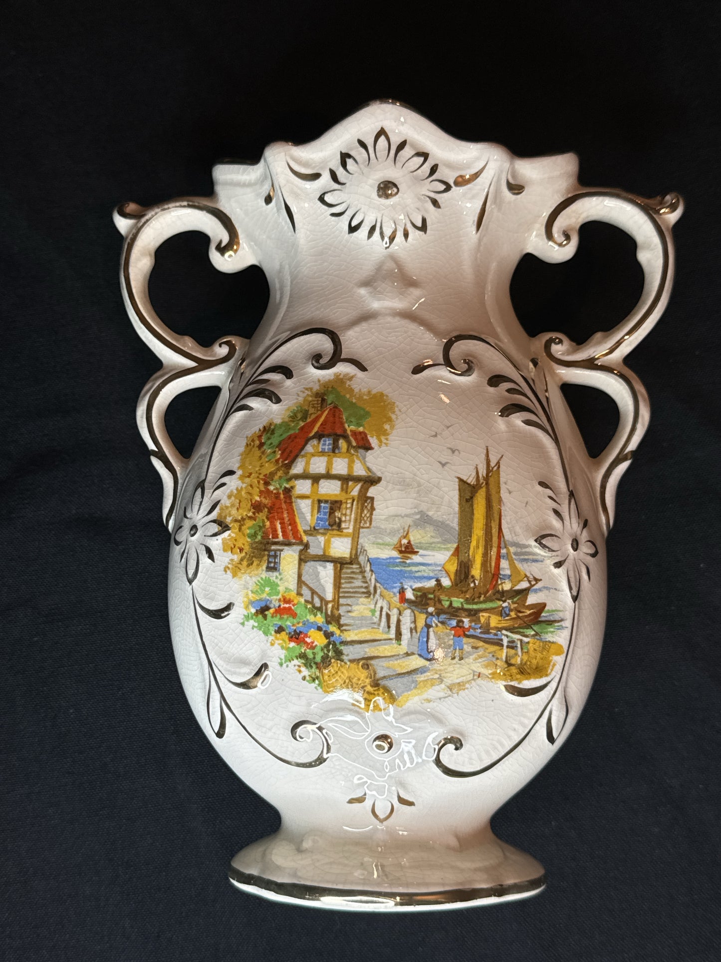 Royal Fenton Genuine Fenton Ware Vase Staffordshire England 8" #434