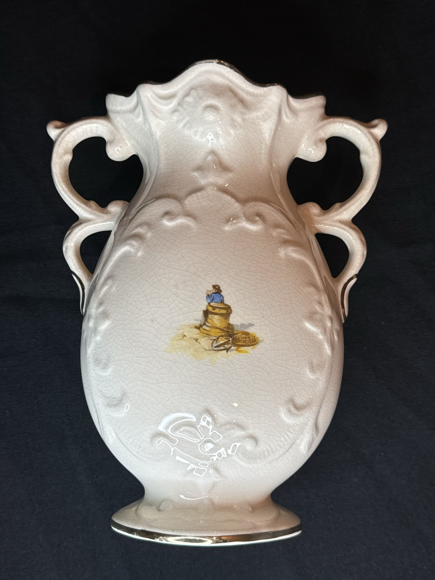 Royal Fenton Genuine Fenton Ware Vase Staffordshire England 8" #434