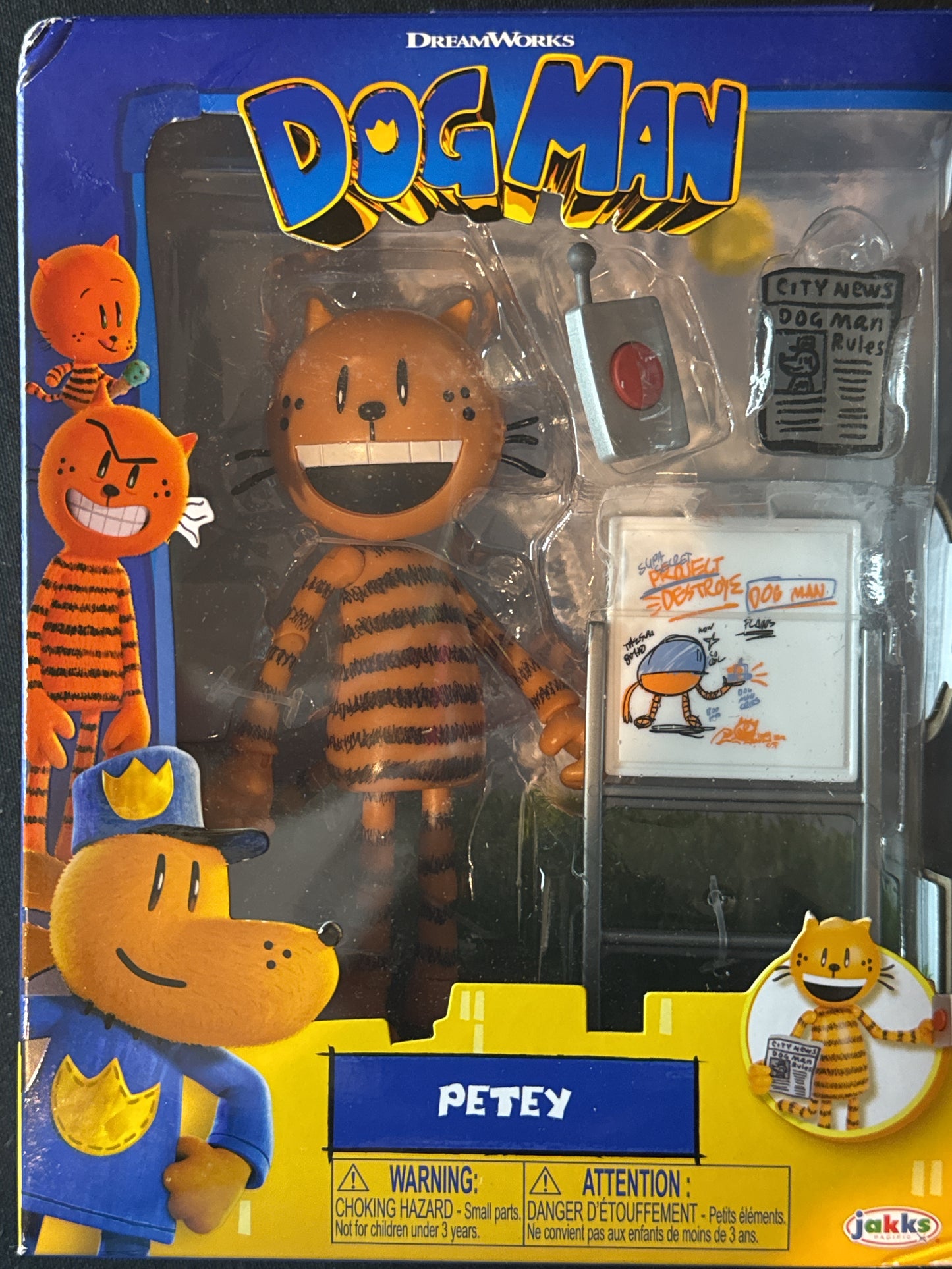 Dreamworks Dog Man Petey Action Figure With Accessories New in Box