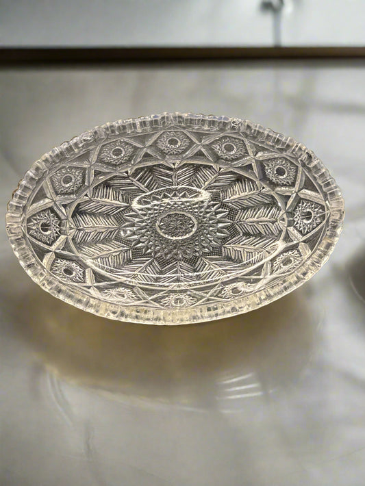 Cambridge Inverted Feather Design Condiment Tray 7 3/8" Wide x 4.75" Wide