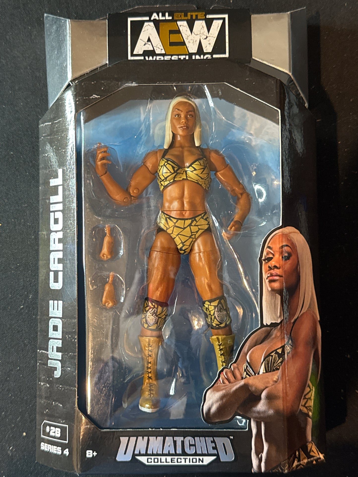 All Elite Wrestling Jade Cargill Unmatched Collection #28 Series 4 w/ Replaceable Hands New in Box