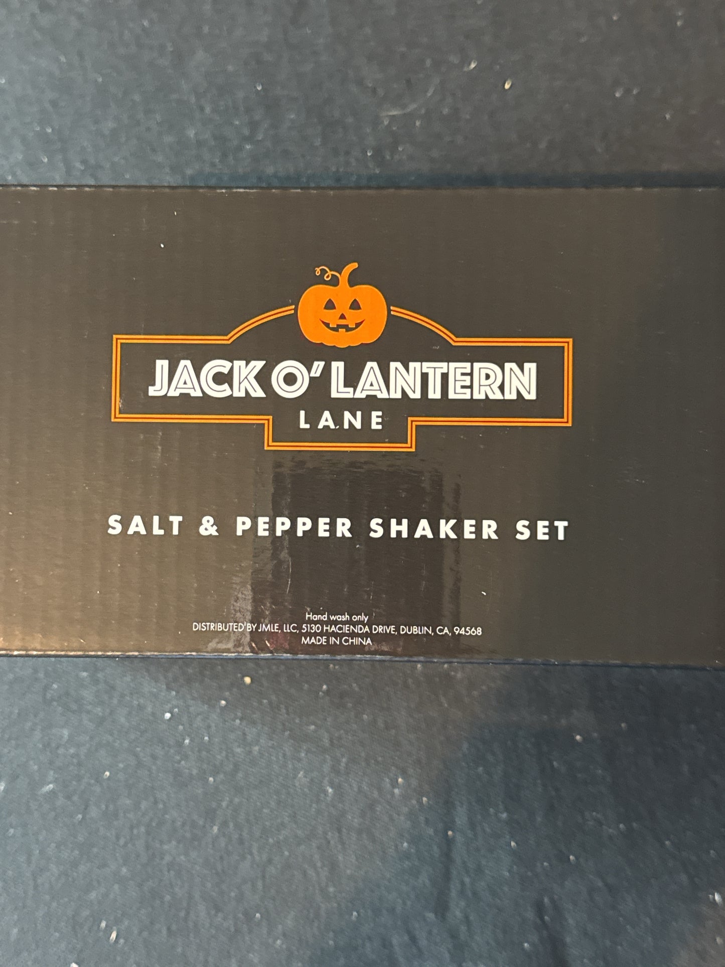 Jack O'Lantern Lane Funny Monster Halloween Salt & Pepper Shakers New in Box