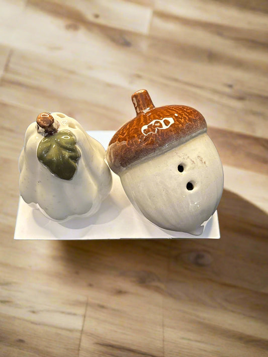Acorn and Squash Autumn Fall Salt & Pepper Shakers