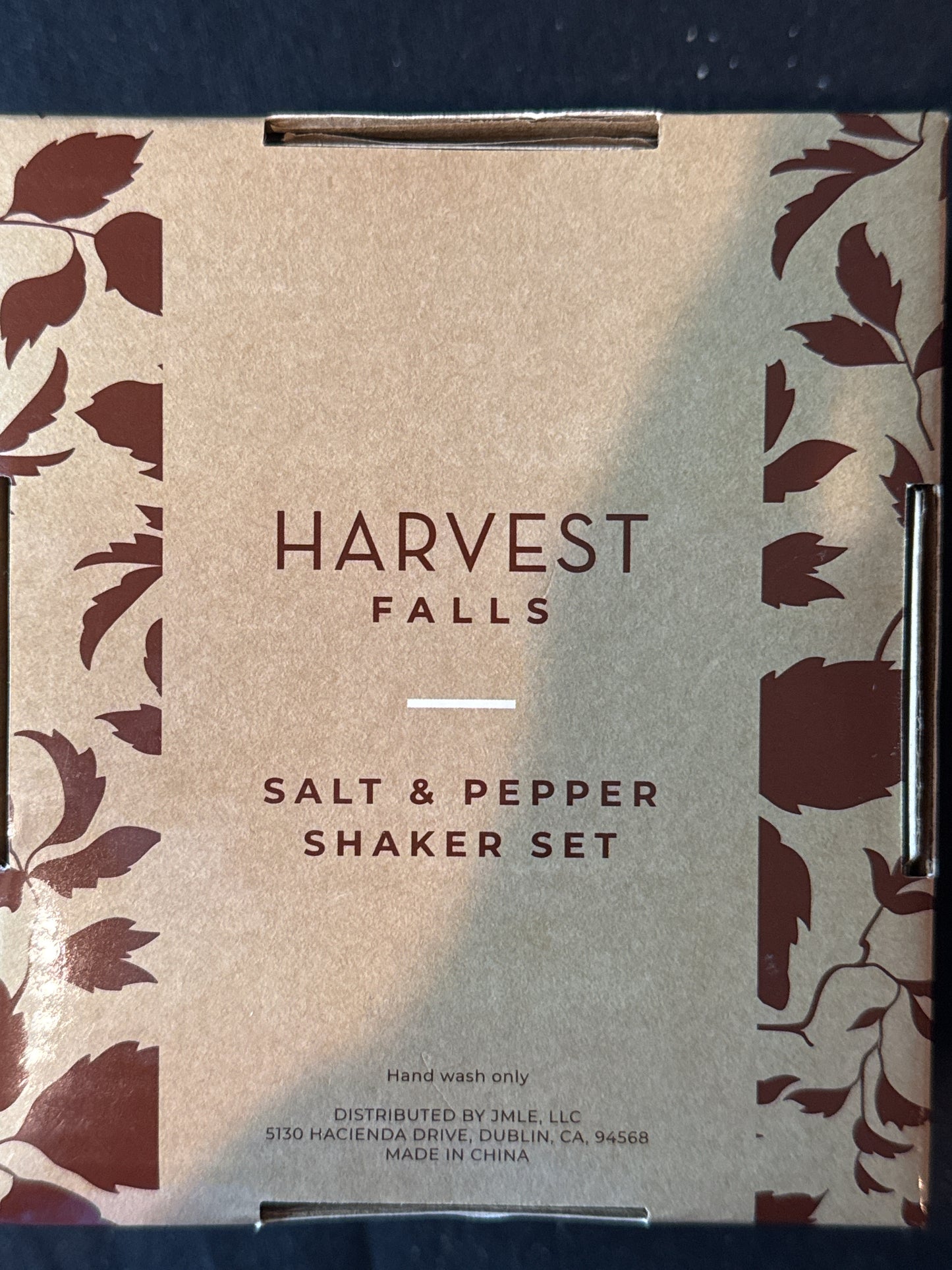 Harvest Falls Cherry Pie & Ice Cream Salt & Pepper Shakers Set New in Box