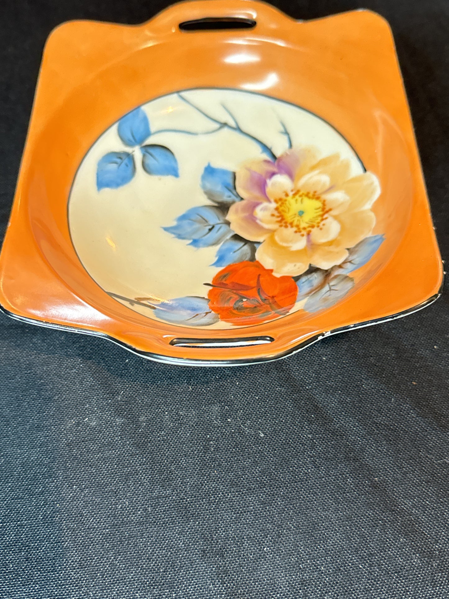 Noritake Hand Painted China Candy or Nut Dish Made in Japan 6.5" X 5.75"