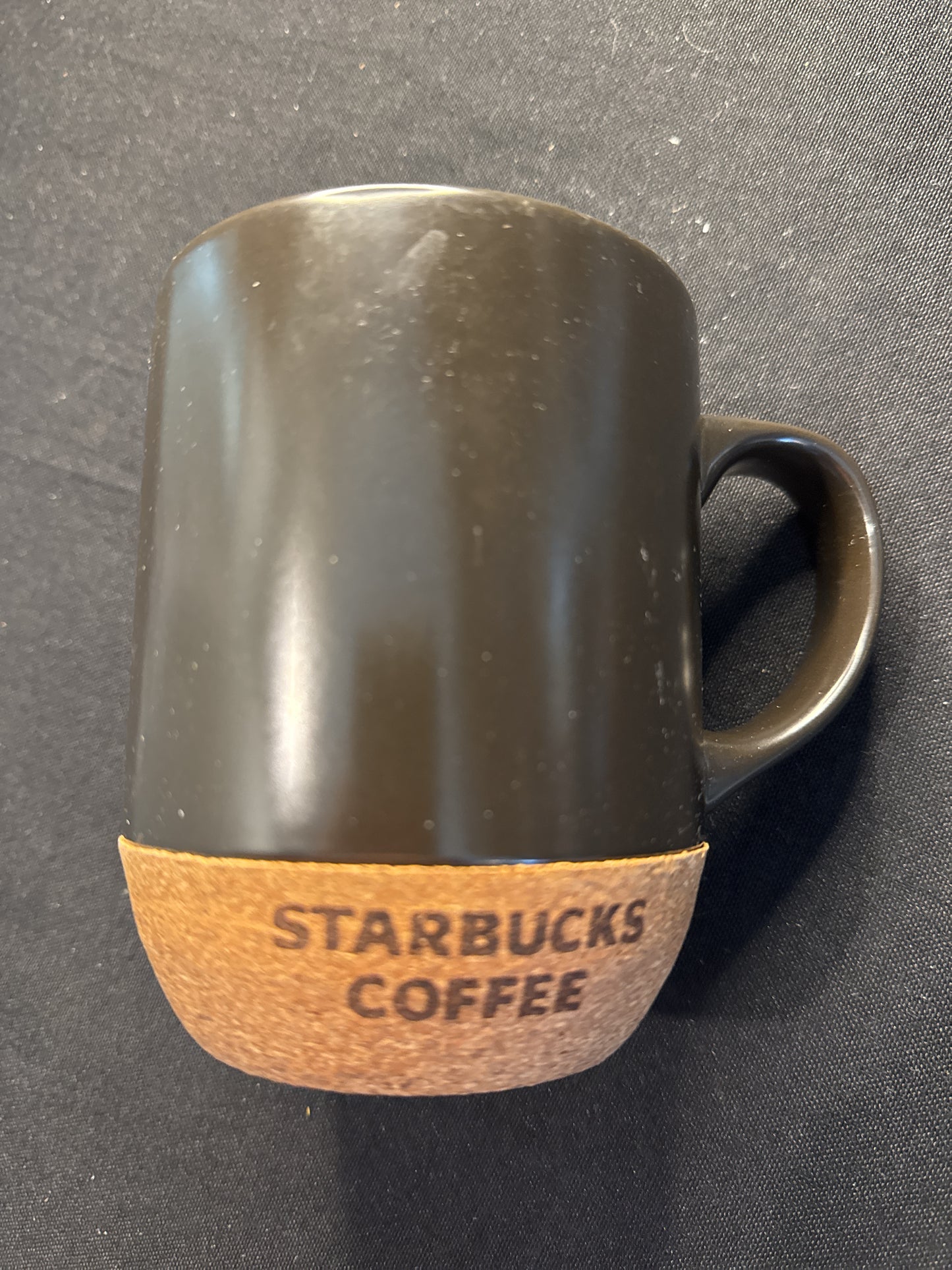 Starbucks Coffee Mug Cup Cork Bottom 2009 Brown Ceramic Cup 18oz