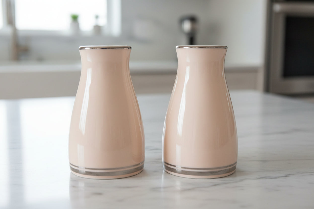 Noritake Galaxy Salt & Pepper Shakers Ceramic 3.5" Tall