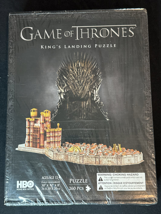 Game of Thrones King's Landing Collector's Puzzle 30" X 12" X 8" 260 Pieces