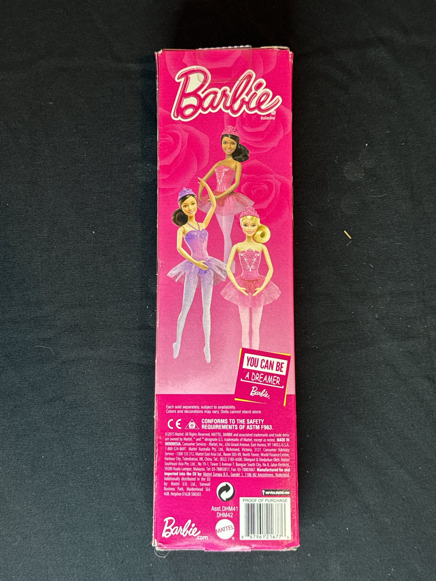 Barbie "You Can Be a Dreamer" Barbie Pink Ballerina Ballet Doll W/ Blonde Hair Blue Eyes