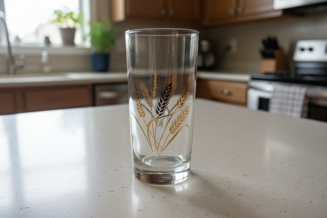 Golden Wheat by Homer Laughlin 10oz Glassware Tumbler 5.5" Tall