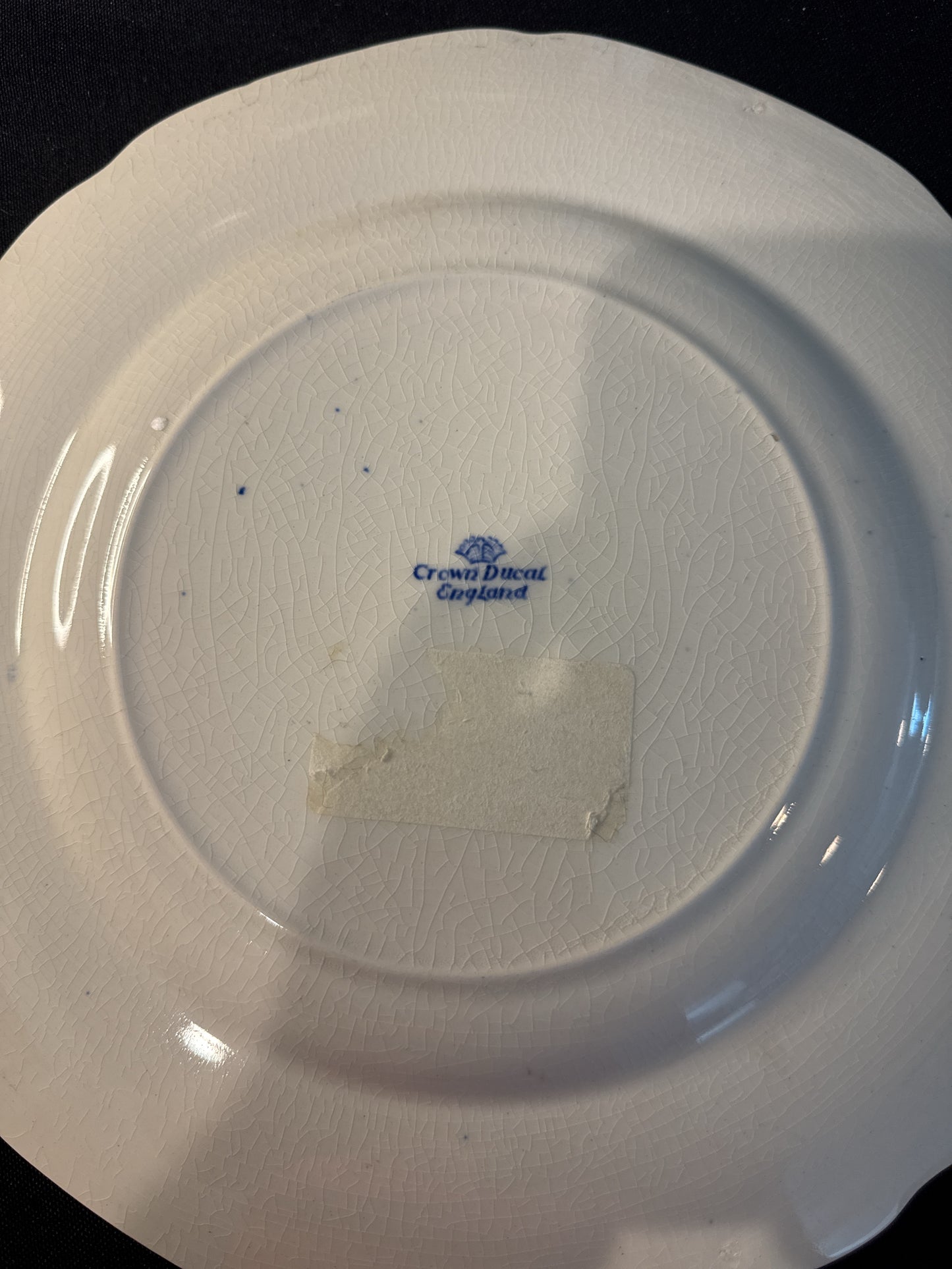 George Washington Memorial Blue By Crown Ducal Birthplace of Washington 10 3/8" Wide