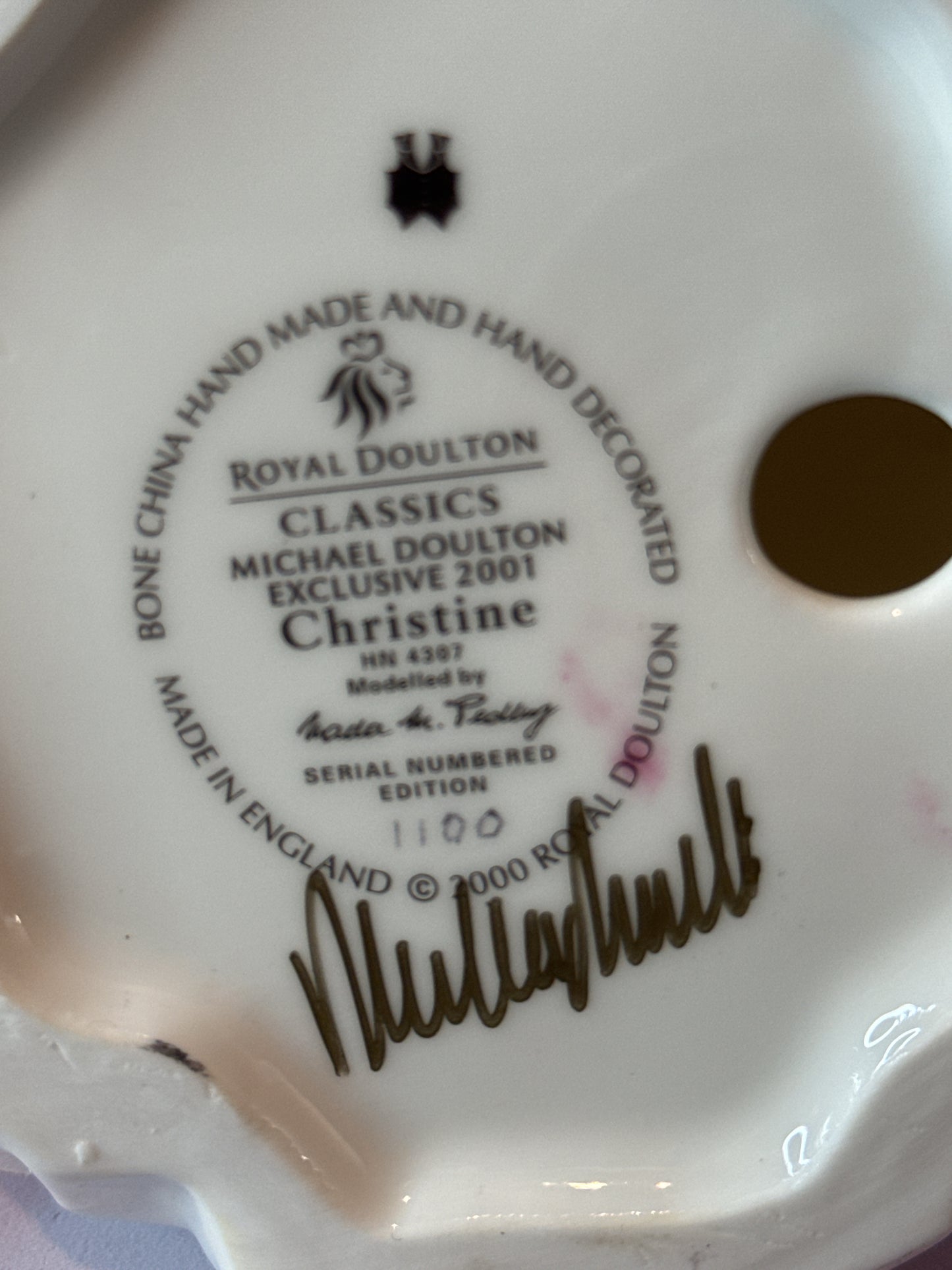 Royal Doulton "Christine" HN 4307 - Michael Doulton Exclusive 2001 Signed & Numbered