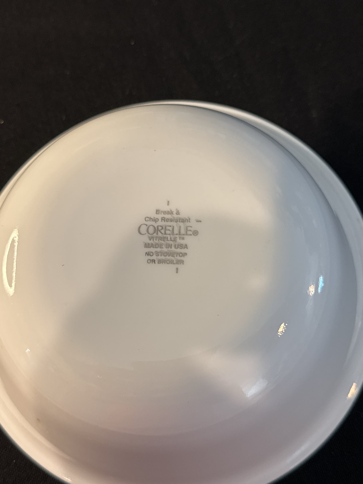 Corning Corelle 6.25" Squared Round Cereal Bowl Brown & Green Bands