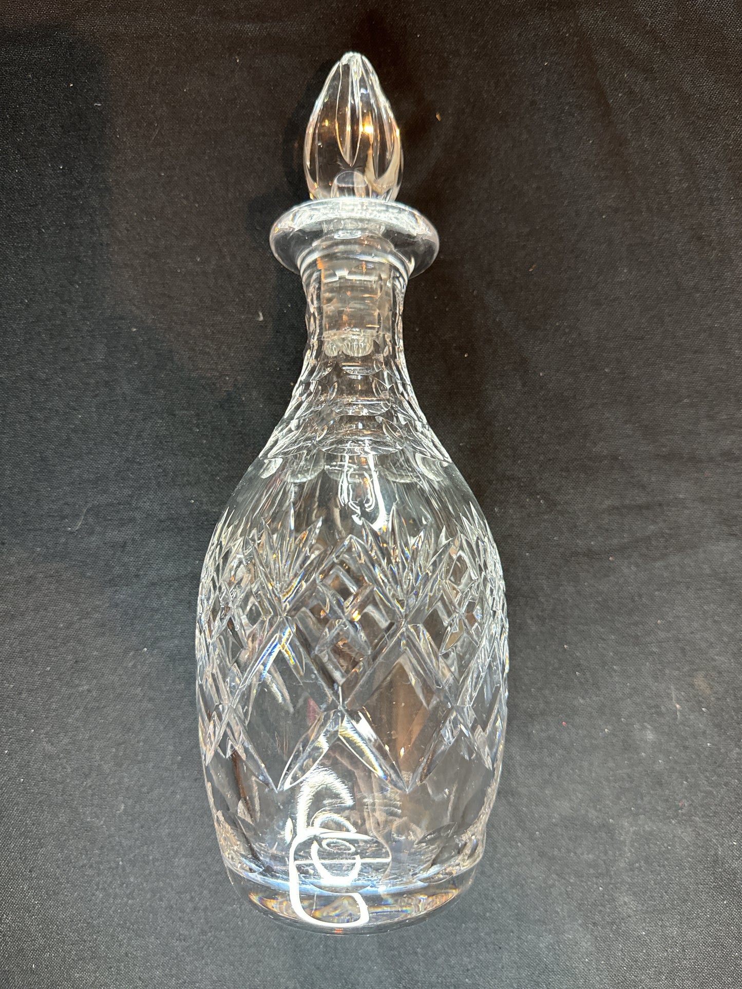 Crystal Wine Decanter and Stopper Georgian Pattern by Royal Doulton 11.5" Tall