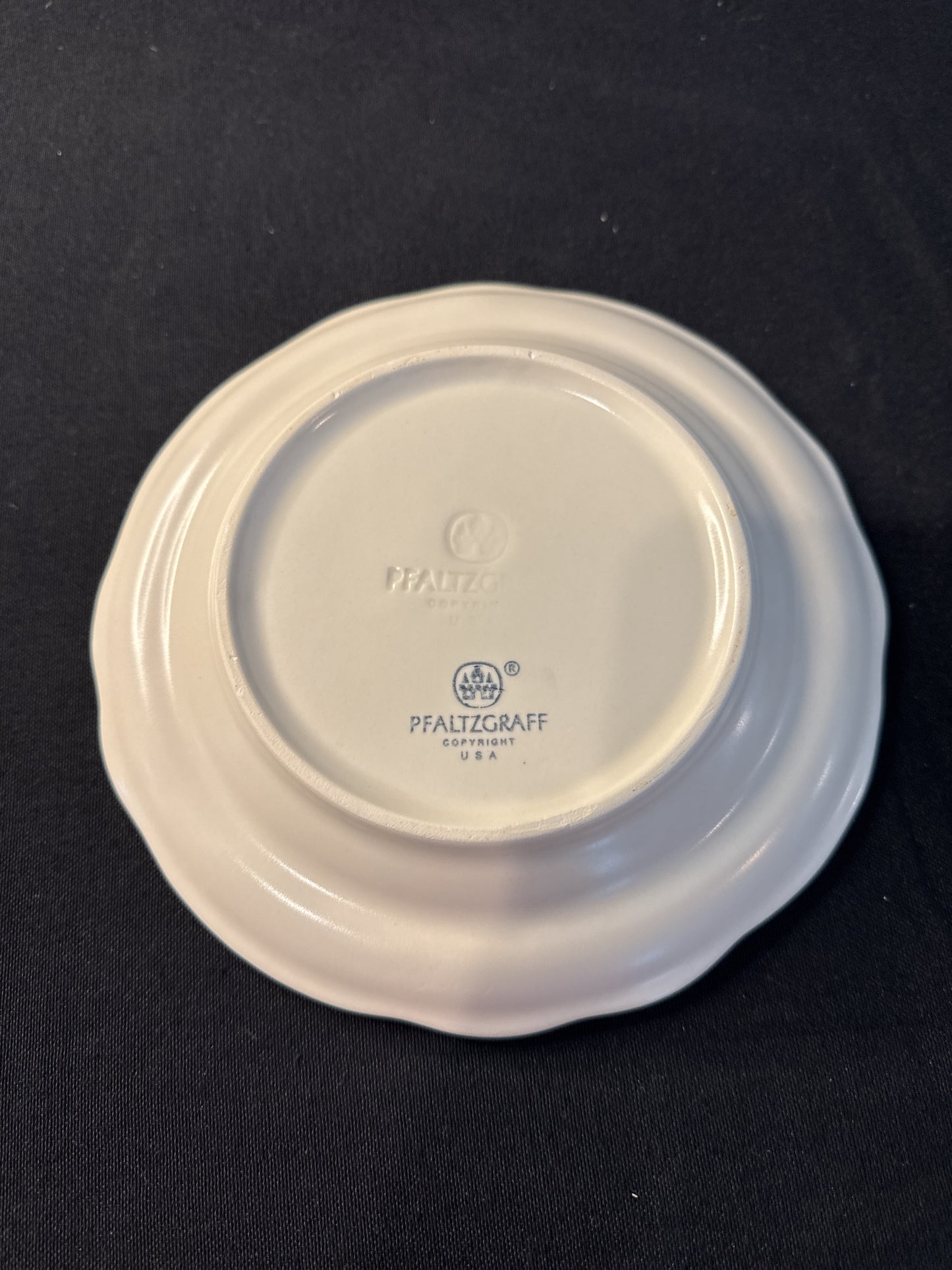 Pfaltzgraff Tea Rose Salad Plate 7 3/8" Wide Vintage Retired USA Stamp