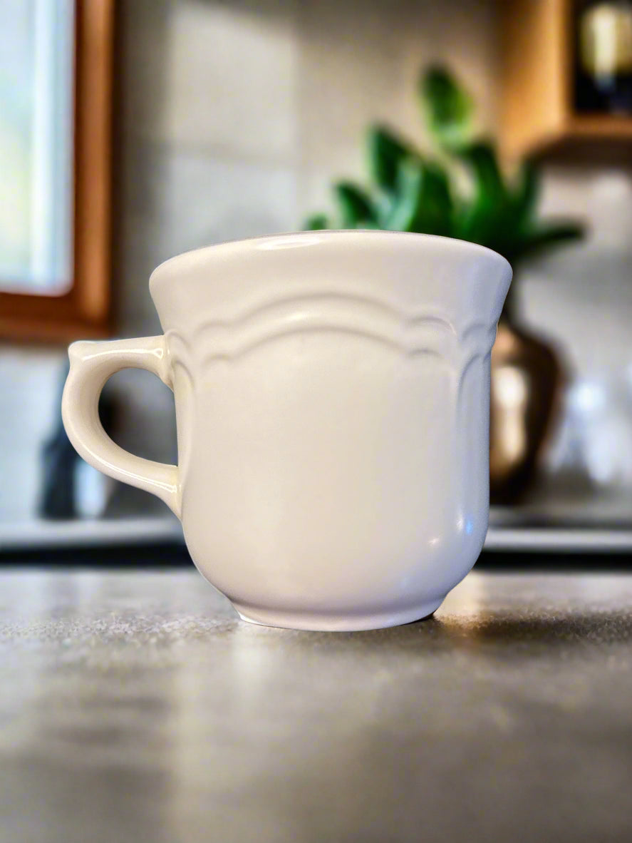 Pfaltzgraff Tea Rose Coffee Cup & Saucer 3.25" Tall Vintage Retired