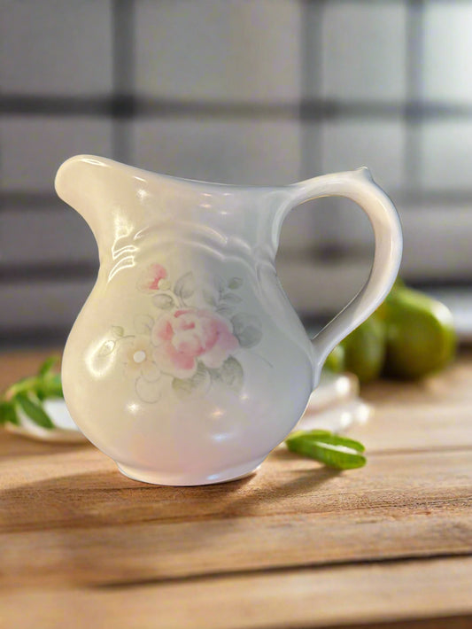 Pfaltzgraff Tea Rose Creamer 4.5" Tall Vintage Retired