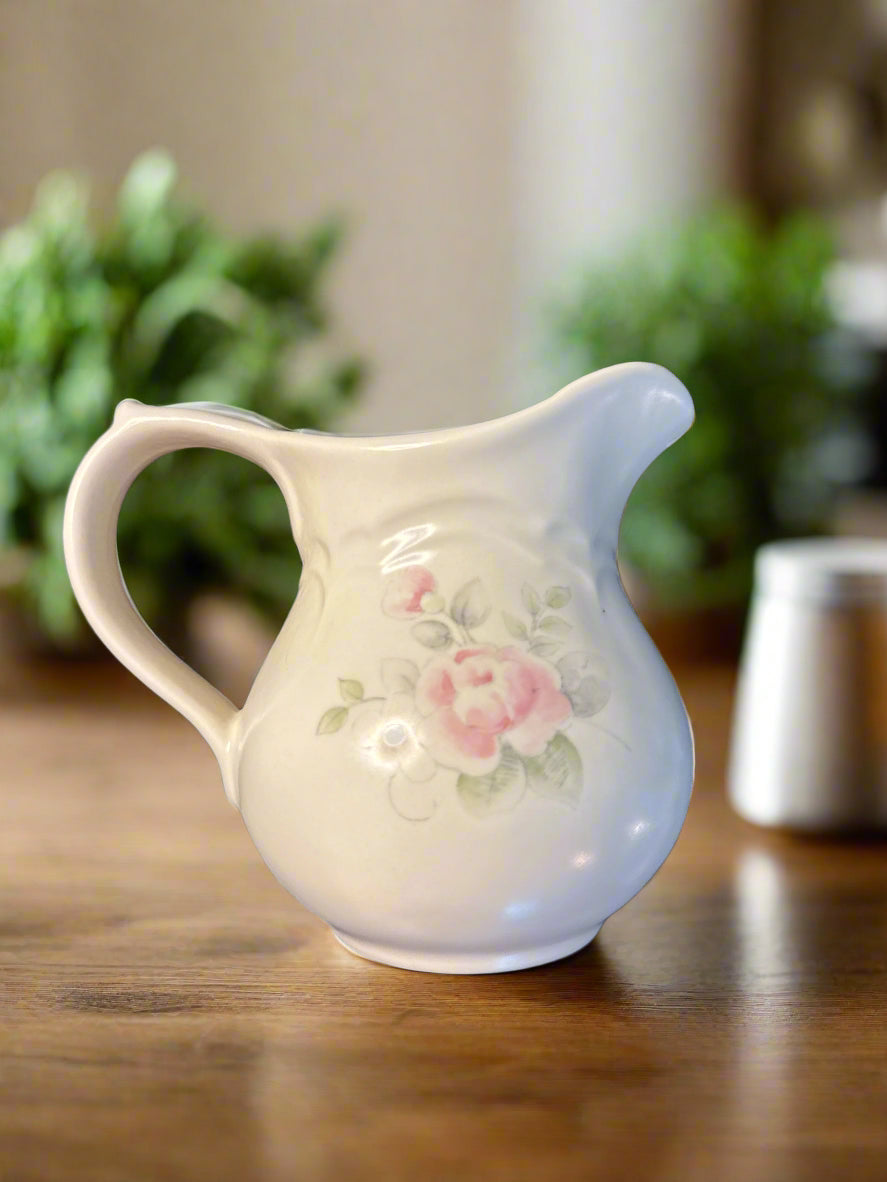 Pfaltzgraff Tea Rose Creamer 4.5" Tall Vintage Retired