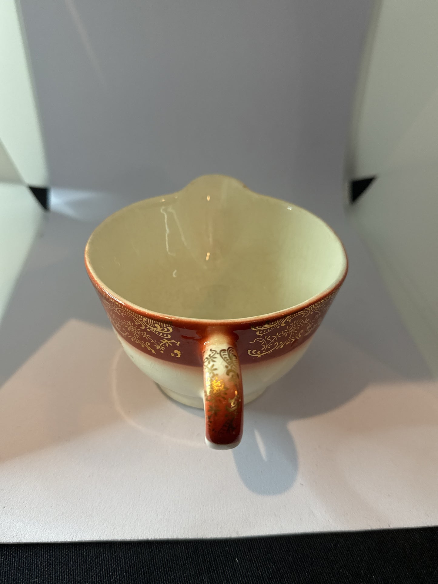 Floral Asian Inspired Creamer 4" Wide x 2 5/8" Tall