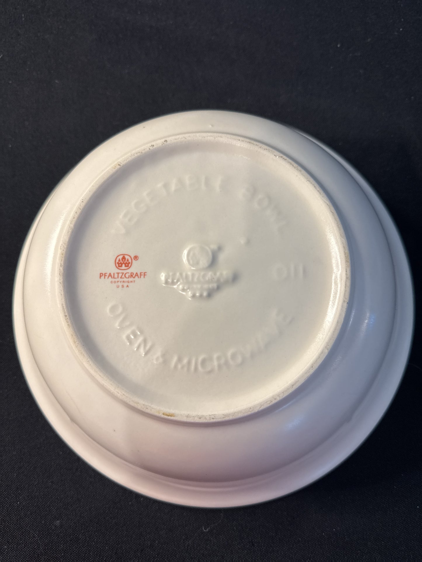 Pfaltzgraff Tea Rose 8" Round Vegetable Bowl 8.75" Wide Vintage