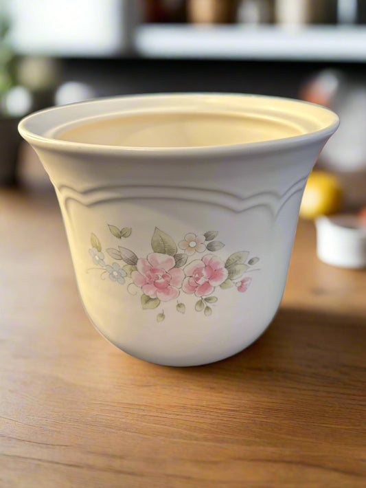 Pfaltzgraff Tea Rose Large Canister No Lid 7 3/8" Tall Vintage