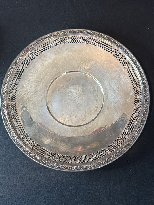 Reed & Barton Silverplate Holloware 1702 Sandwich Tray 10.5" Wide