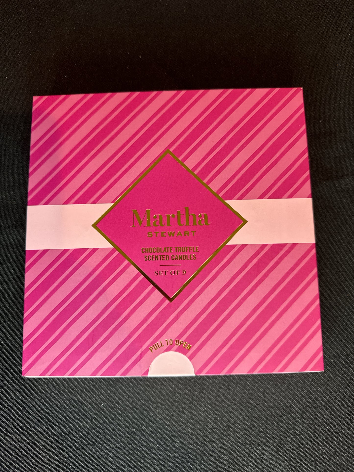 Martha Stewart Chocolate Truffle Scented Candles 9 Pack New in Box