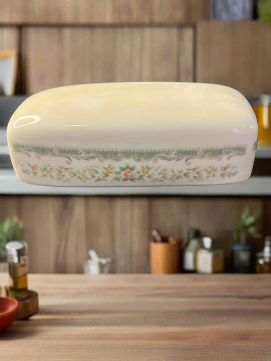 Roseville by Japan Butter Dish Top Only 6.25" Long Vintage