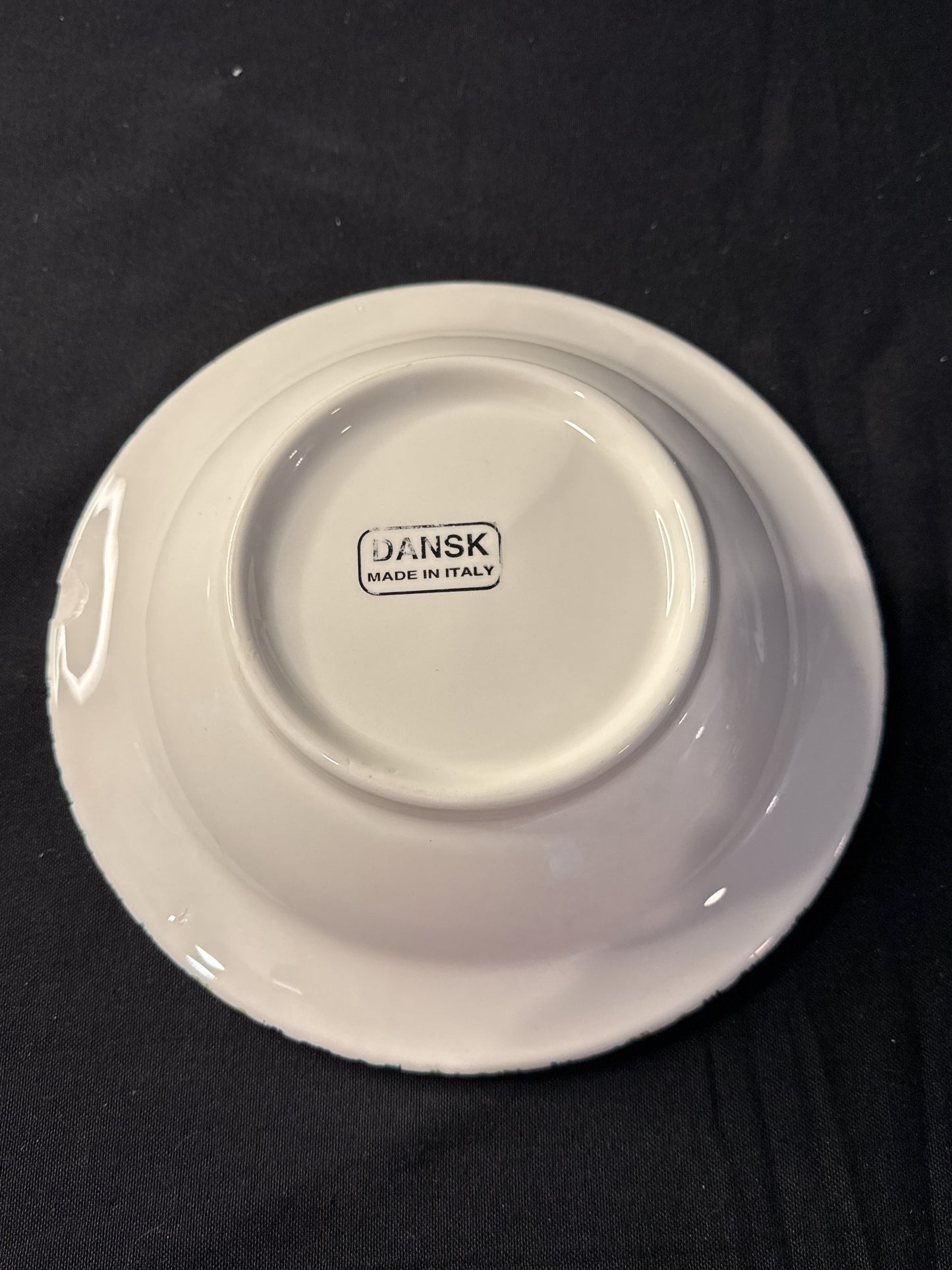 Dansk Fall Harvest Large Rim Soup Bowl 9 3/8" Wide Fruit Yellow