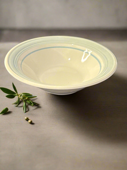 Daniele Blue Mist Pattern Coupe Cereal Bowl 6 5/8" Wide Japan