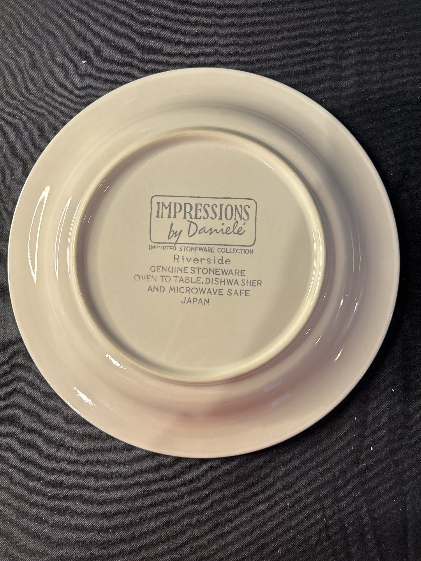 Daniele Riverside Dinner Plate 10 7/8" Wide Vintage