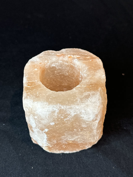 Himalayan Pink Sea Salt Tealight Candle Holder 3.5" Tall