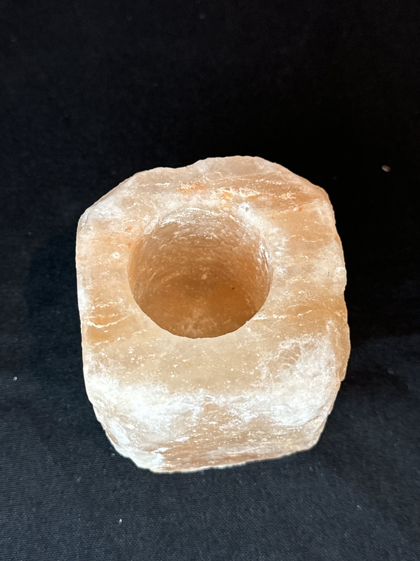 Himalayan Pink Sea Salt Tealight Candle Holder 3.5" Tall