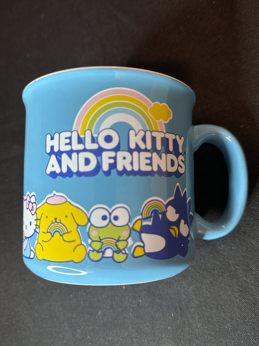 Silver Buffalo Sanrio Hello Kitty and Friends Camper Mug Light Blue 20 Oz New Inventory