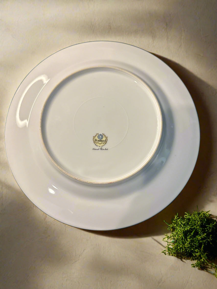 Vintage Diamond DIA4 Japan Lunch Plates 9 3/8" Wide